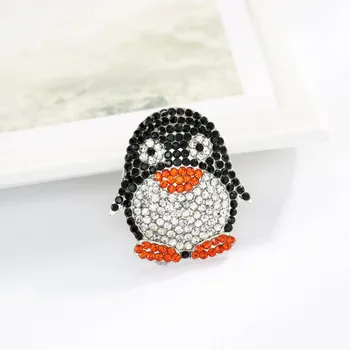 (BTN)ücretsiz kargo penguen rhinestonestone düğmesi yassı sırtlı deniz 10 ADET/Lot-5452
