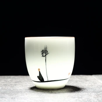 YeFine Marka 6 ADET/Çok Geleneksel Çin Çay Fincan Seramik Gelişmiş Porselen Çay Aksesuarları çay bardağı Drinkware Set