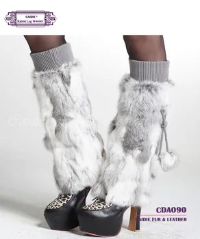 Kış Kalın Sıcak Kadın Kürk Çorap ücretsiz Kargo 2017 Moda Sıcak Satış Gerçek Tavşan Kürk Bacak Sıcak Kadınlar
