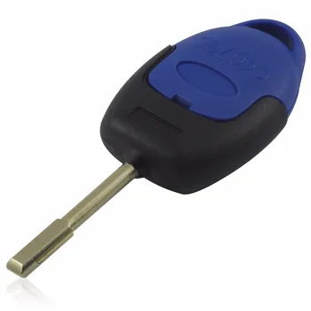 Ford Transit Connect İçin jingyuqin 10 adet/lot 3 Düğme Uzaktan Anahtar Shell Kapak Araba Stil no logo Mavi bloklar