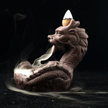 Dragon tütsü brülör Heykeli Geri brülör tütsü Bankası ev dekorasyonu sandal
