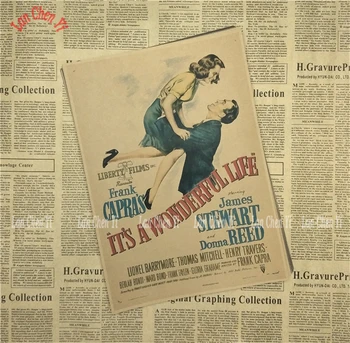 Aşk filmi Casablanca Klasik Film Kraft Kağıt Poster Vintage Çizim İç mekan Dekorasyon Duvar sticker Ücretsiz Kargo