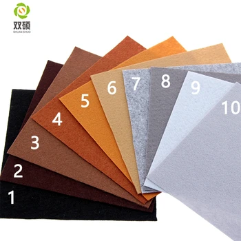 Shuanshuo Polyester Kumaş DİY el Yapımı 40 Renk 15x15cm 5 Ev Dekorasyon 1mm Mix Dikiş İçin Kumaş Keçe.9x5.9inch
