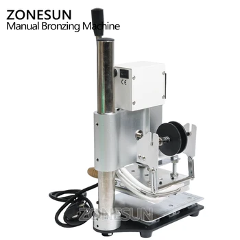 Damgalama Makinesi, Folyo Ölçü Hattı Harflerle ZONESUN ZS-100 Yeni Kabartma El Deri Kağıt Ahşap Makine Sıcak