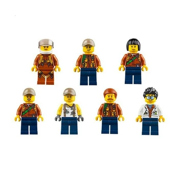 Bina Orman 60161 02061 870pcs Arama Sitesi Şekil Çocuk Uyumlu Legoe Şehir için Tuğla Oyuncak Blokları