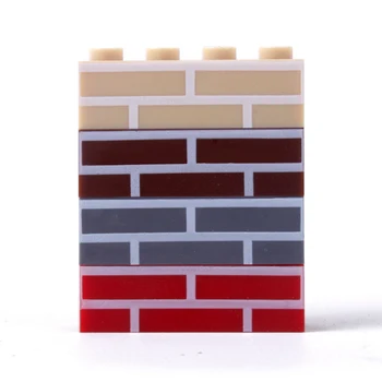1X4 Kale MOC Şehir DİY Duvar Çizgileri Yapı taşları Tuğla Legoed Yaratıcı Oyuncak Çocuk Hediye Blok Parçası ile Uyumlu Parça 100Pcs