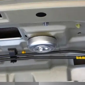 4 Araba Acil Işık Pil Dokunmatik Dokunun İtme Dokunmatik Yuvarlak Gece OKUYUN Araba İç Lamba Işık Okuma Sopa Enerjili LED