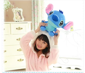 30cm Sevimli Mavi Lilo oyuncak Anime Dikiş Dikiş Peluş Oyuncak Doldurulmuş Hayvan Oyuncaklar Çocuklar çocuk Doğum günü Noel Hediyesi