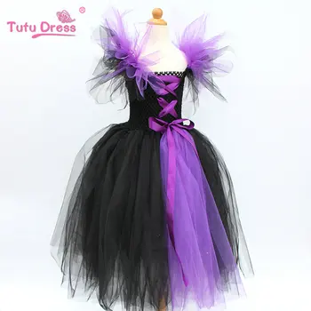 2018 Yeni Gelen Kızlar Cadılar Bayramı Elbise El Yapımı Çocuk 2-12 Yaş Çocuk Doğum Günü Parti Prenses İçin Giyim Kostüm Elbise