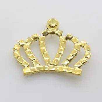 Moda 27*MM 10PC altın Corona decorazione di cerimonia nuziale della kelebek düğün accessori rhinestone taç Prenses