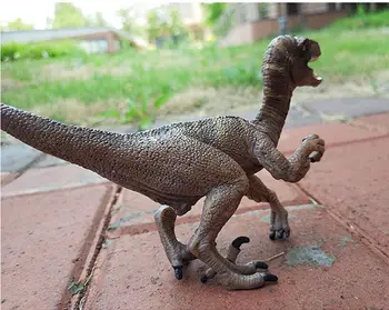 Simülasyon Velociraptor dinozor Hayvan modeli oyuncak çocuk için oyuncak dinozor