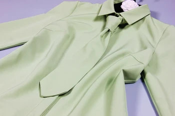 S-5Xl Yüksek Kalite 2018 Yaz Ve Sonbahar Yeni Doku Kumaş Katı Renk Ceket + Geniş Bacak Pantolon Rahat takım Elbise Hediye Kemer bağlamak