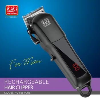 Lcd ekran ile KİKİ 2018 saç clippper şarj edilebilir Profesyonel Saç Düzeltici Saç kesici 100 Lityum pil-240 NG-888