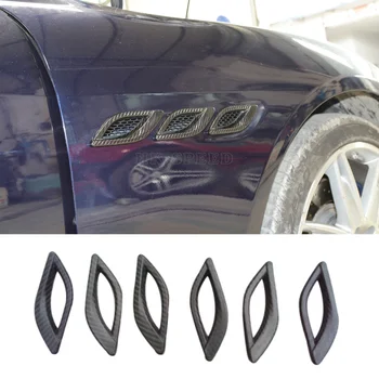 Karbon fiber araba yan çamurluk hava delikleri tak döşeme-Maserati Quattroporte kapakları