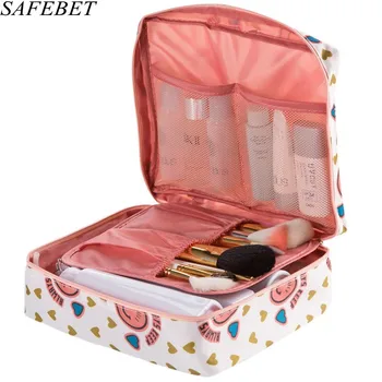 SAFEBET Marka çok Fonksiyonlu Organizer su Geçirmez Taşınabilir Makyaj Çantası Erkek Kadın Kozmetik Çantası Seyahat Gerekliliği Güzellik Durumda çantası