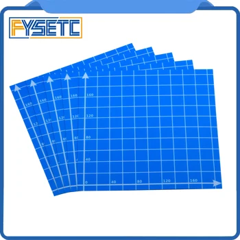5 adet 220x220mm Mavi Buzlu Isıtmalı Yatak Sticker Baskı Form Sayfaları Kılavuz Anet A6 A8 için Plaka Bant Platform Oluşturmak Etiket Oluşturmak