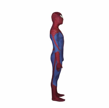 The Amazing Spider-Man, Peter Benjamin Parker'ın Örümcek Adam Cosplay Kostüm Süper Kahraman Zentai Takım Elbise Tulumlar