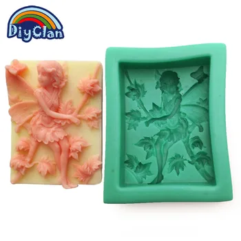 Pasta için yeni varış DİY silikon kalıplar puding tatlı kalıp dikdörtgen Melek çikolata estetik sabun reçine formu S0292TS25
