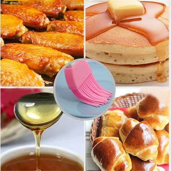 Silikon Pasta Fırçası Kabartma Dekor BARBEKÜ Pasta Börek Ekmek Yağı Kremi Kötek Araçları Pişirme Mutfak Aksesuarları Araçlar