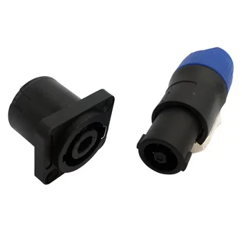Hoparlör Konnektör Kilitleme Fiş ve Soket 4 Pin Erkek Uyumlu Ses Adaptörü mavi