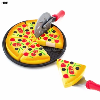 Oynuyormuş Gibi Gıda Oyuncak #T026 Kesim Çocuklar Çocuklar Mutfakta Pizza Partisi Fast Food Dilim#