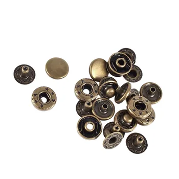 Dayanıklı Metal yüzey Poppers Elemanları Basın Çıtçıt Düğmeler 11.5 mm 6 set Snap
