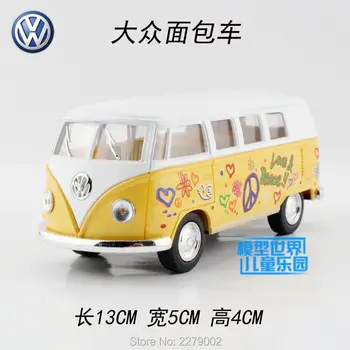 Çocuk hediye/Eğitim Koleksiyonu İçin 1 KİNSMART Metal Döküm Model/: 32 Ölçek/1962 Volkswagen Klasik Özel Otobüs/Araba Oyuncak