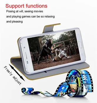 Samsung Galaxy J5 2016 Durumda (3 Stilleri) Sıcak Satış Kapak 5.2 İnç PU Deri Flip Cüzdan Kılıf J5 J5108 Telefon Bu