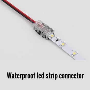3528 su Geçirmez set içindekiler: * hızlı Ekleme Tel Kablo bağlantısı Şerit Kablo 2 pin Elektrik Crimp Terminal Blokları İletken LED