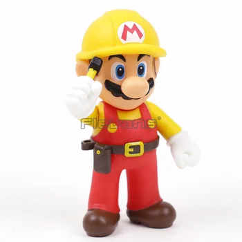 Süper Mario Kardeşler İşçi Mario PVC Aksiyon Figürü Koleksiyon Model Oyuncak 11,5 cm