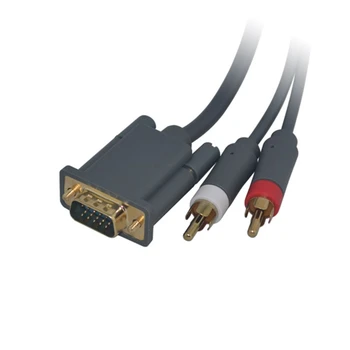 PC için Xbox 360 için Optik Çıkış İle HD VGA AV Kablo Konnektör