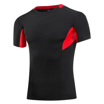 Marka 2017 Yaz Erkek Koşu T 1043 YEL31 Aktif Kısa Kollu Hızlı Kuru Antrenman Forması Spor Giyim Gömlek-