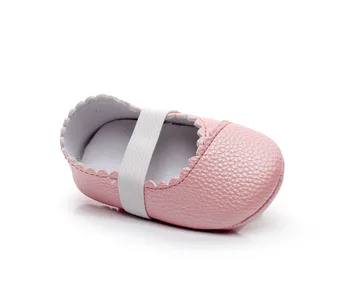 Sevimli Çiçek Kız Bebek Ayakkabıları Yeni Stil Sıcak Satış Pu Deri Bebek İlk Walkers Beşik Mocs Bale Bebek Ayakkabı