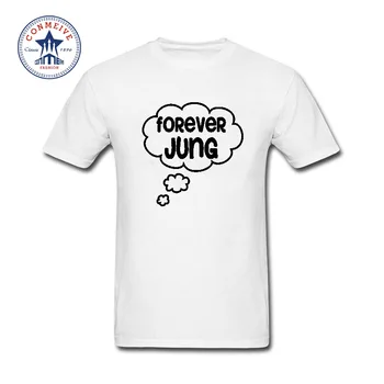 Erkekler için Komik Pamuk Sonsuza kadar Jung 2017 Çeşitli Renkler - Psikoloji Komik Pamuk T Shirt