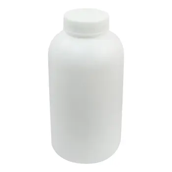 Laboratuvar için yeni 1000 mL Kapasite mm Dmr Geniş Ağız Beyaz sıvı plastik şişe