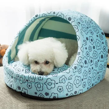 Ücretsiz kargo Sevimli Terlik Tasarım Küçük Köpek Evi Prenses Köpek Yatak Köpek Kulübesi Hayvan Yuva Yıkanabilir Sıcak