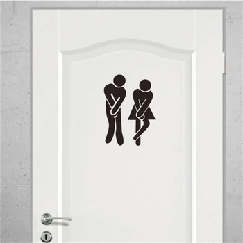Dükkan Ofis Ev Cafe Otel Tuvalet 1 adet Tuvalet Kapı Giriş Tabela Vinil Etiket Çıkartma Banyo Duvar Kapı Ev Dekorasyon