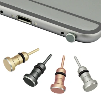 Metal 1 iPhone 5s 66s xiaomi İçin Sım Kart Tepsisi Çıkarma Aracı Pin & 3.5 mm Kulaklık Jack Toz Tak Toz Kapağı Gadget#15 2 Telefon