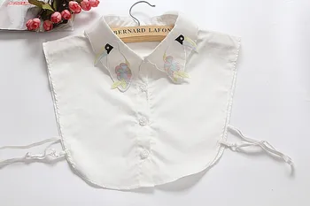 Sahte Yaka Kadın Yuvarlak Yaka Yanlış Yaka Sahte yaka Dekoratif Yarım Gömlek Peter Pan Çıkarılabilir Yaka Bluz Tops