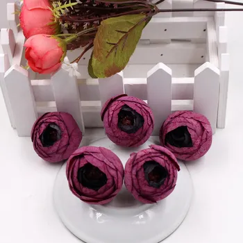 Düğün Ev Dekorasyon Kamelya Mariage İçin 5 adet Bahar İpek Mini Küçük Çay Tomurcuk Yapay Çiçek Satmen Çiçekler Bitkiler Flores