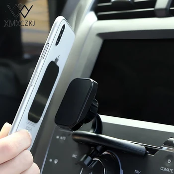 XMXCZKJ Manyetik Tutucu Dikdörtgen Kafa Universal Araç Montaj Tutucu CD Standı 360 Dönebilen Cep Telefonu Tutucu Mıknatıs GPS Yuvası