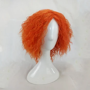 HAİRJOY Kinky Kıvırcık Peruk Sentetik Saç Kadın Orta boy Portakal Cosplay Yüksek Sıcaklık Fiber Ücretsiz Kargo Peruk