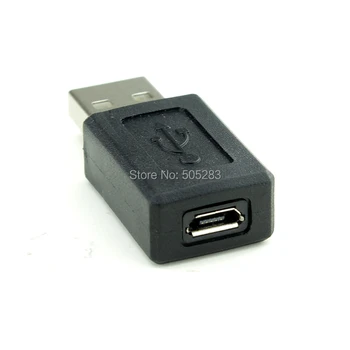 10 HY906 Mikro USB Dişi Adaptör Dönüştürücü USB Kablosu Siyah 10 adet/lot Yeni USB Erkek*