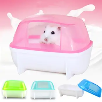 Küçük Hayvan Hamster Sincap Sauna Banyo Tuvalet Plastik Sevimli Banyo Banyo