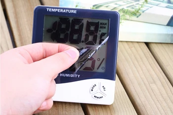Kablosuz Açık Kapalı Sıcaklık ve Nem Monitör Sensör Günlük ekranlı Termometre Higrometre Dijital