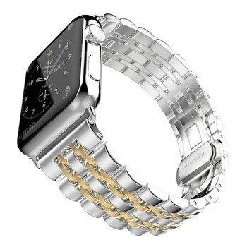 Apple İWatch İzlemek Bant Paslanmaz Çelik Bilezik Saat 38 mm 520 Metal Kayış Adaptörü Aksesuarları İle Aksesuarları Bağlantı