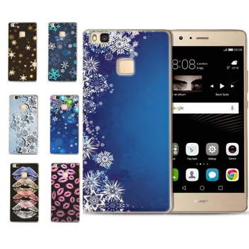 Huawei P9 Lite/Lite Keyboard/P10 Lite IDE kar Tanesi Renkli Dudak Baskı İçin MLCRİYG Yumuşak Telefon kılıfı Silikon Kılıf Boyalı Fundas C113