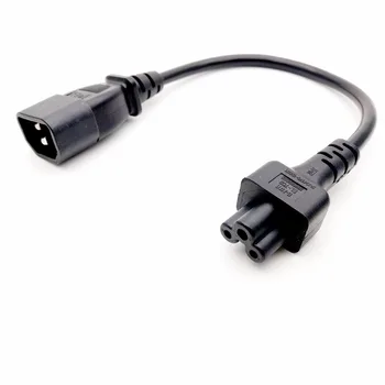 IEC 320 C14 Erkek Fiş C5 Micky için Dişi Adaptör Kablosu IEC Erkek 3 Pin C5 için.SUK PSU Güç Dönüştürücü Kablosu ,30CM