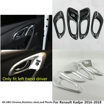 Renault Kadjar 2016 2017 2018*Sıcak Satış*sopa trim kapı iç stil araba kase Kare lamba 4 adet kolu dahili sürücü kolu Sol
