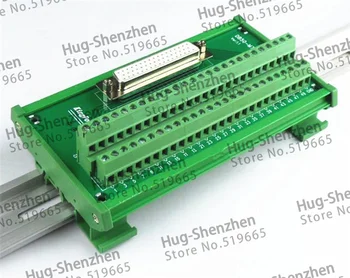 DB50 DR50 Kadın 50 pin bağlantı noktası dın ray modülü Terminal bloğu adaptörü dönüştürücü PCB kabuk ile 3 satır Ara